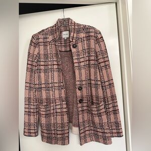 NIC+ZOE  Stichy Plaid knit blazer . Brand new condition but no tags. size M